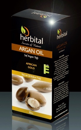 Herbital Argan Oil Saç ve Cilt Bakım Yağı cc